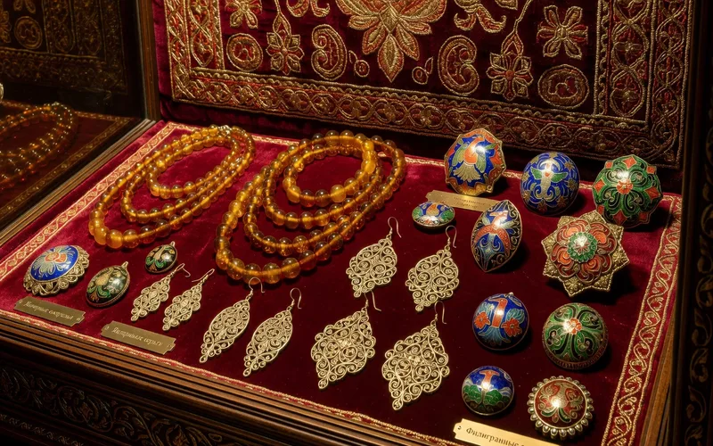 Les Bijoux Traditionnels Russes : Perles, Ambre et Email Cloisonne