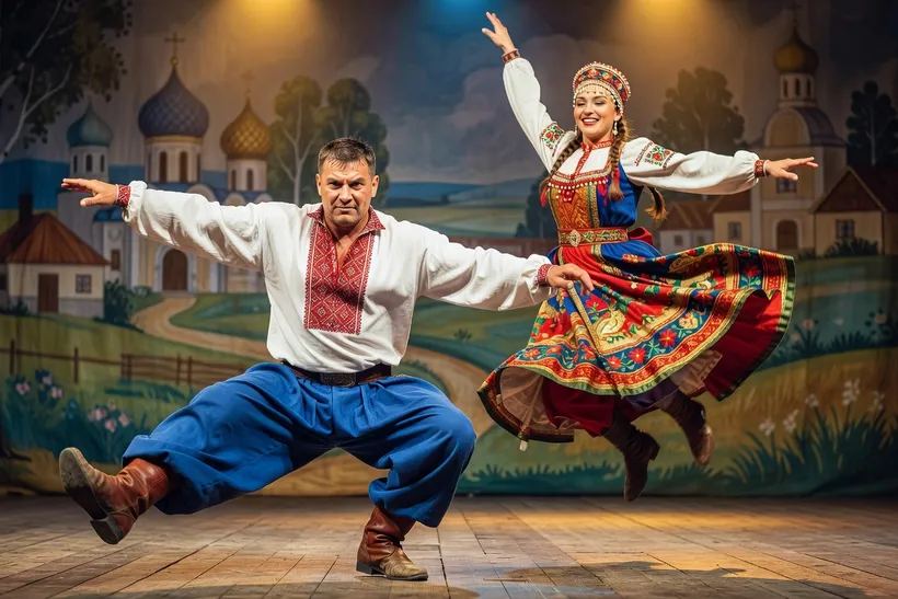 Costume de plyaska : tenues traditionnelles des danseurs folkloriques russes