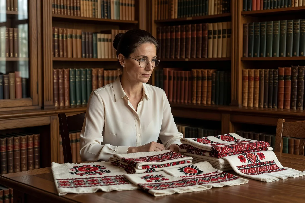 Marina Volkov, historienne du textile slave, Université Lyon 2
