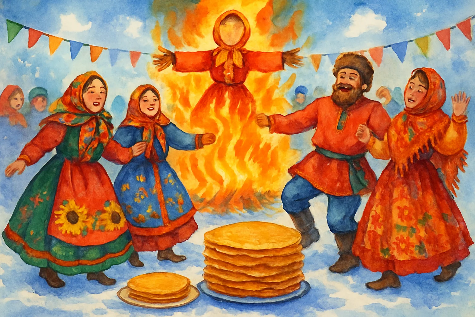 Maslenitsa : fete traditionnelle russe avec danse et bliny