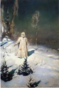 Vasnetsov - Tableau Snegourotchka (1899) - Peinture celebre de la Fille de Neige russe